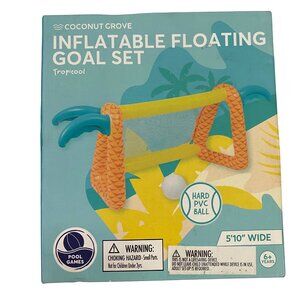 Coconut Grove Inflatable Floating Goal Set Summer Pool Games 5’10” Wide 6+ Years